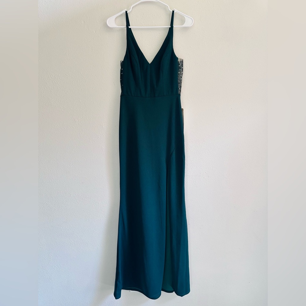 Elegant Esmeralda  Evening Gown Social Couture 3/4